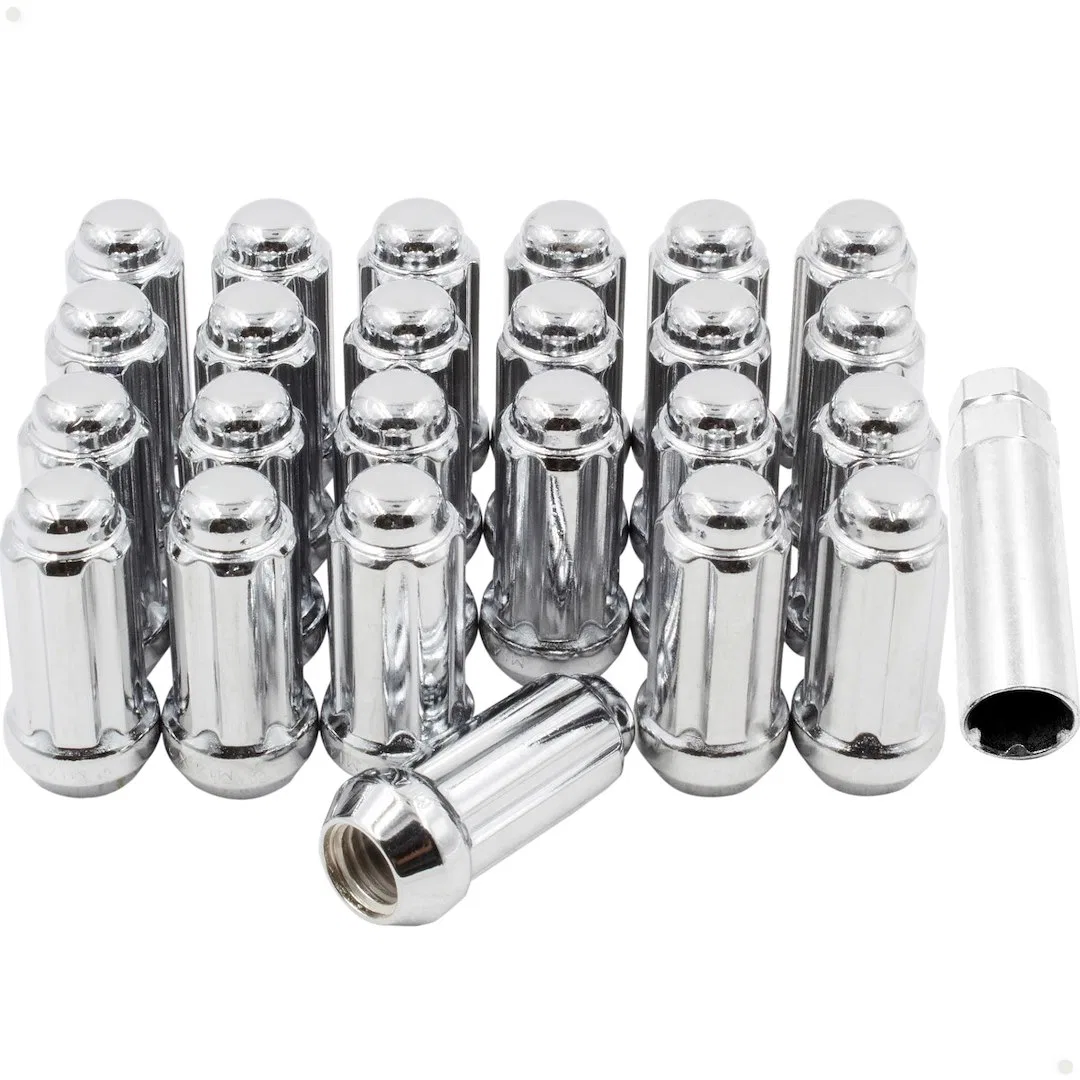 63K648 – REVOLUTION Lug Nut, 6 Lug Kit 14 Millimeter x 1.5 Thread Size 60 Degree Conical Spline Drive Acorn 1.90 Inch...